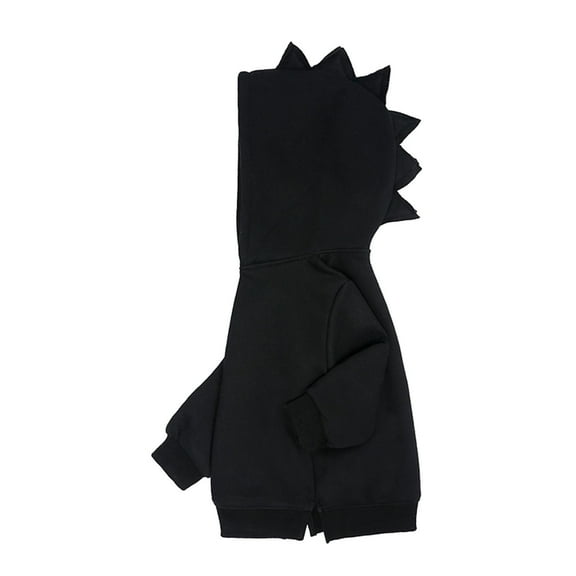 safuny Spring Kids Hoodies Baby Boys Girls Hoody Older Children Pullover Outerwear Dinosaur Childs Clothes Playwear Long Sleeve Hoodie Sweatshirts Cute Ear Black 6-7 Y