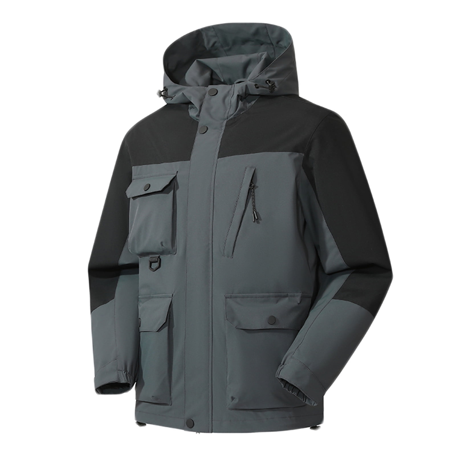 Men's Autumn And Winter Leisure Plus Size Zip Pocket -padded