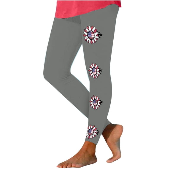 safuny Women's Capri Relaxed Sports Slim Leggings Elastic Waist Stretchy Solid Color Pants Vacation Activewear Gym Causal Yoga Trousers Workout for Women Summer Gray M