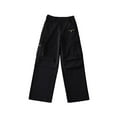 thumbnail image 1 of safuny Women's Cargo Sweatpants Jogger Cuff Pants Summer Clearance Fashion Mid Rise Trousers Leisure Comfy Solid Breathable Clothing Relaxed Black, 1 of 3