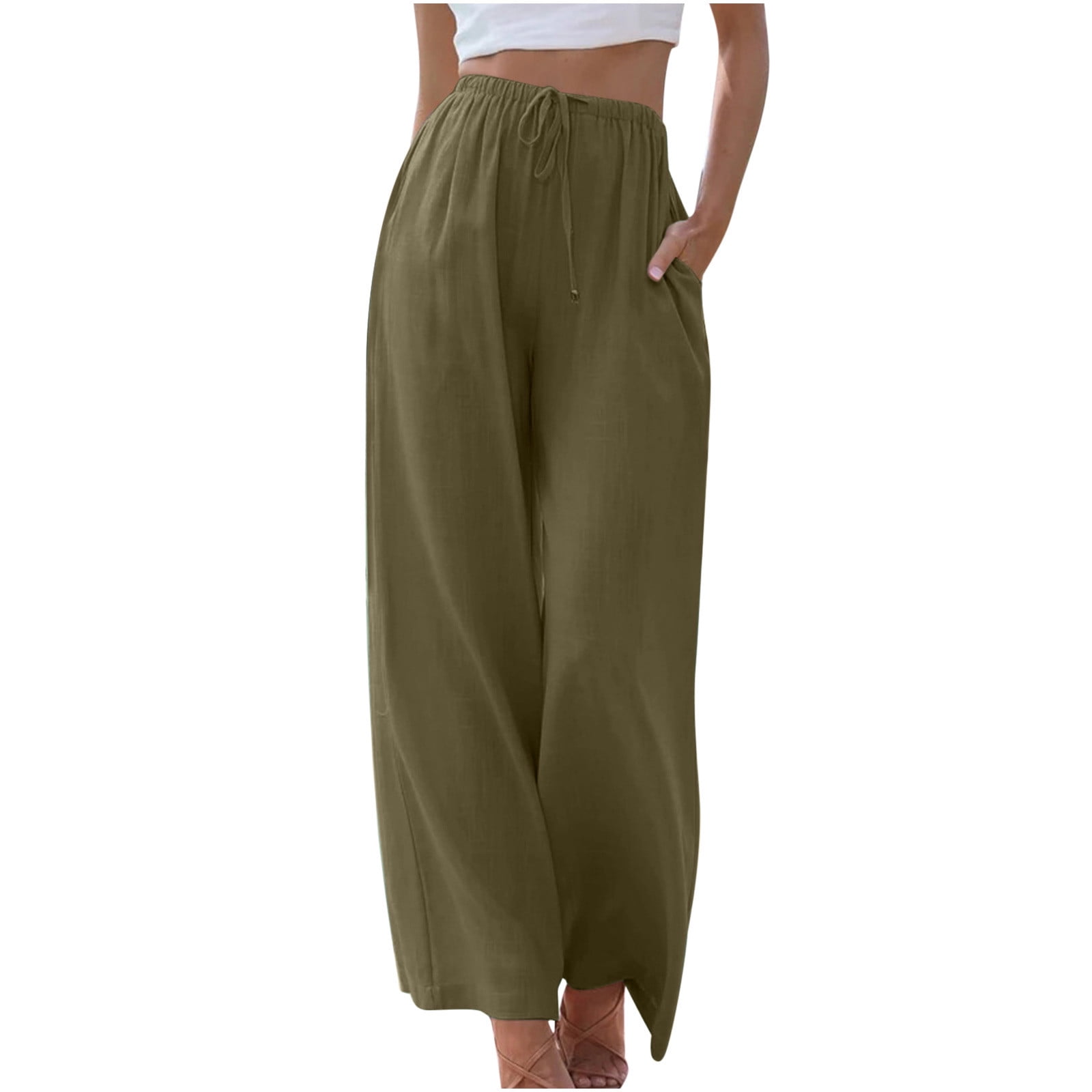 Buy JONAYA Women's Regular Casual Pants (J-DRW-Beige-S at Amazon.in