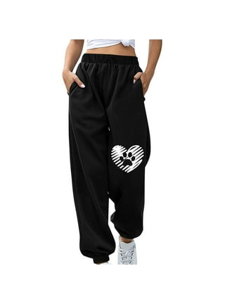 safuny Women's Winter Sweatpants Thick Fleece Pants Jogger Girls