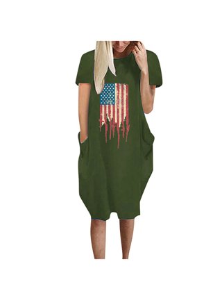 Elainilye Fashion Shirt Dress Fall Halloween Printing Long Sleeve Dress  Round-Neck Knee-Length Dress 