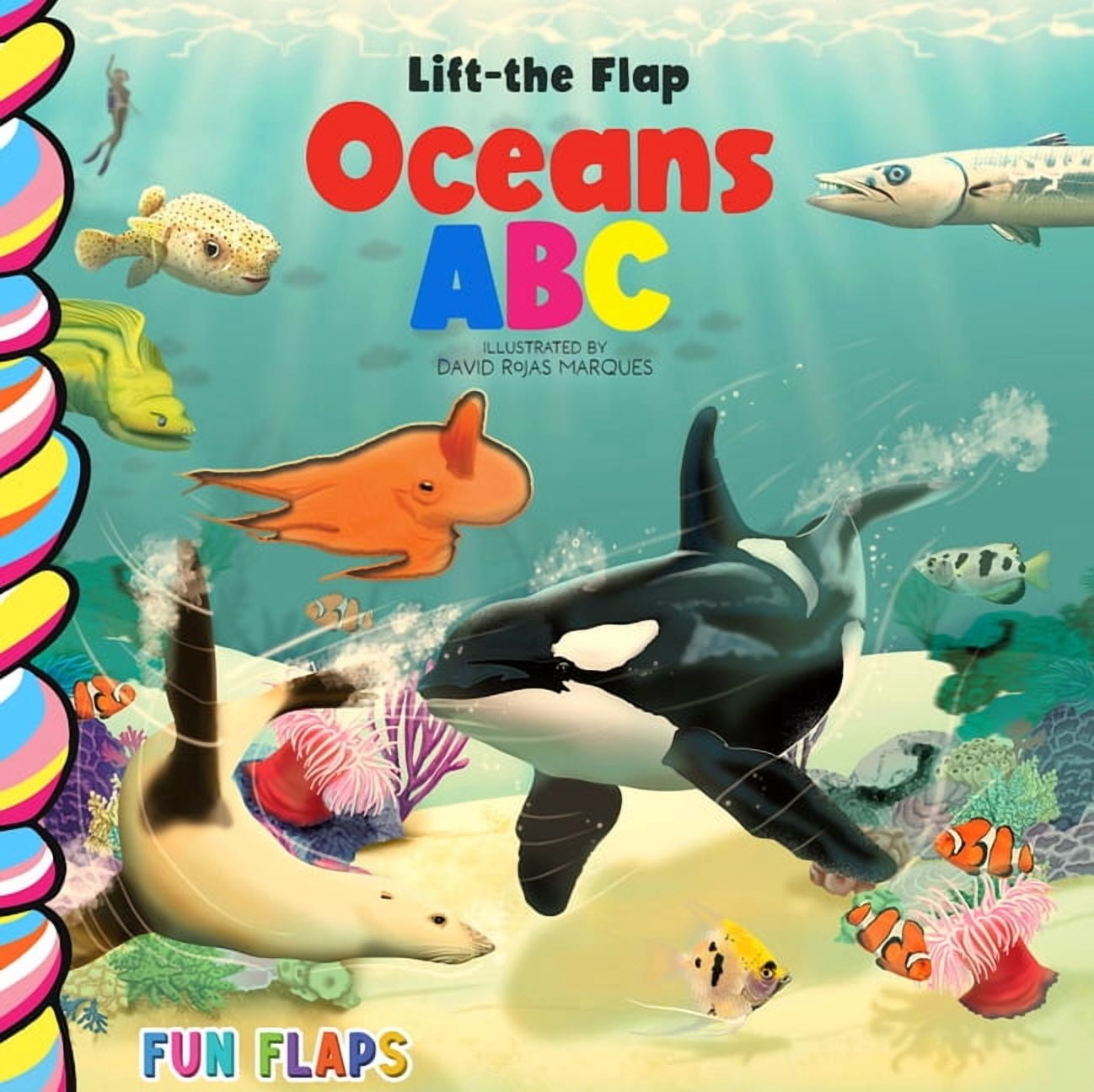 Fun Flaps Oceans ABC, (Board Book)
