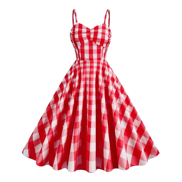 safuny Women's Tea Length A Line Dress Plaid Trendy Dresses Sleeveless Elegant High Waist Retro Prom Party Holiday Round Neck Red M - Walmart.com safuny Women's Tea Length A Line Dress Plaid Trendy Dresses Sleeveless Elegant High Waist Retro Prom Party Holiday Round Neck Red M - Walmart.com