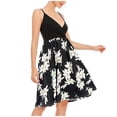 thumbnail image 1 of safuny Women's Trendy Midi Loose Sundress Floral Printed Sleeveless Round Neck Dress Elegant Beach Leisure Retro Holiday Clothing Fashion Summer Clearance, 1 of 9