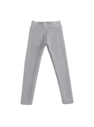 3-13Years Girls Fleece Lined Leggings Winter Warm Pants with Ruffle Warm  Thick Velvet Knit Tights Thermal Pant Trouser
