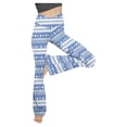 thumbnail image 1 of safuny Women's Yoga Legging Flared Pants Fall Girls Running Sports Stretch Trendy Solid Relaxed High Waist Trousers Blue XXL, 1 of 7