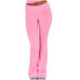 thumbnail image 1 of safuny Women's Yoga Legging Skinny Floor Pants Teen Holiday Solid Color Elastic Waist Trendy Trousers Casual Stretch Workout Streetwear Clearance Girls Hot Pink M, 1 of 7