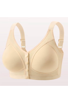 Bras for Women Adjustable Strap Button Open Front Full Coverage Supportive Comfy Wireless Bras