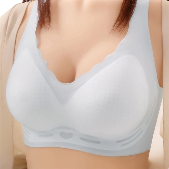 sageysalite Jelly Bras for Women No Underwire Seamless Comfy Lightweight Stretch Full Coverage Supportive Everyday Wireless Bras