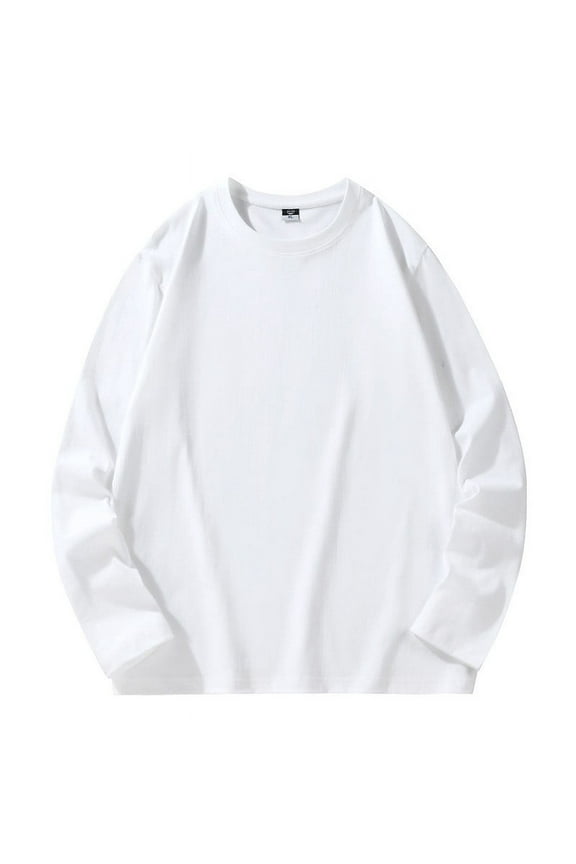 Long Sleeve Shirts for Men Pullover Lightweight Loose Breathable Casual Loungewear Crew Neck Sweatshirts