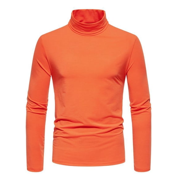 sageysalite Turtle Neck Tops for Men Slim Fitted Pullover Casual Lightweight Base Layer Loungewear Long Sleeve Shirts