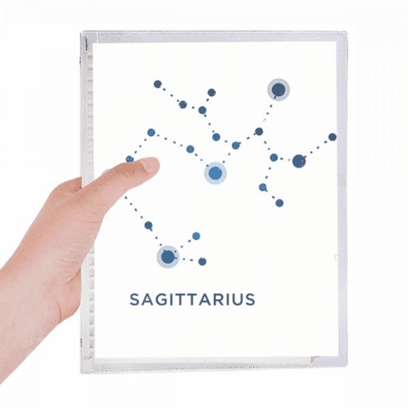sagittarius constellation sign zodiac notebook loose diary refillable journal statiry