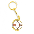 thumbnail image 1 of sagittarius constellation zodiac symbol metal connector key chain  accessory en keyholder, 1 of 3