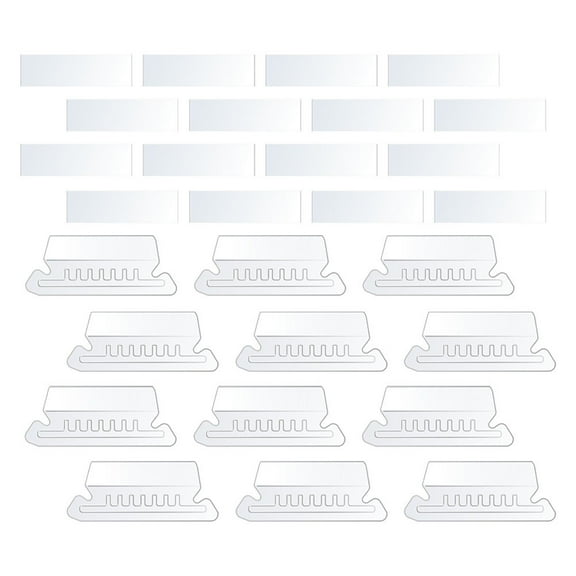 BESTYASH 1 Set File Folder Tabs Removable File Folder Labels White PVC Document Organization School Use