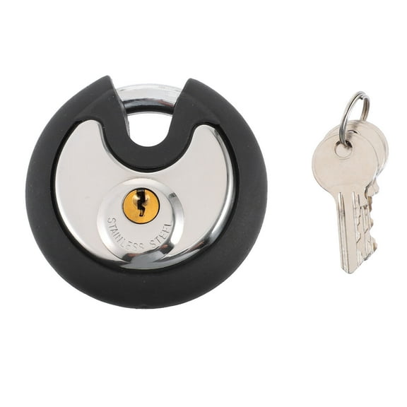 Worgeous Stainless Steel Lock Round Compact Design 1 Set