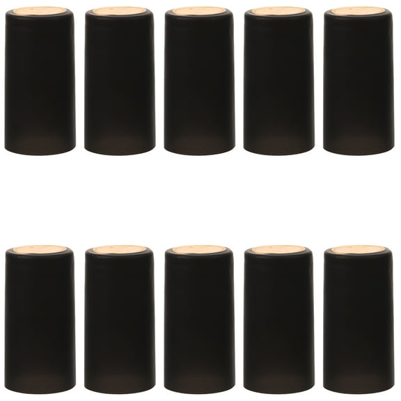 BESTYASH Bestyash Wine Bottle Covers Black PVC Heat Shrink Wrap for Storage 100Pcs