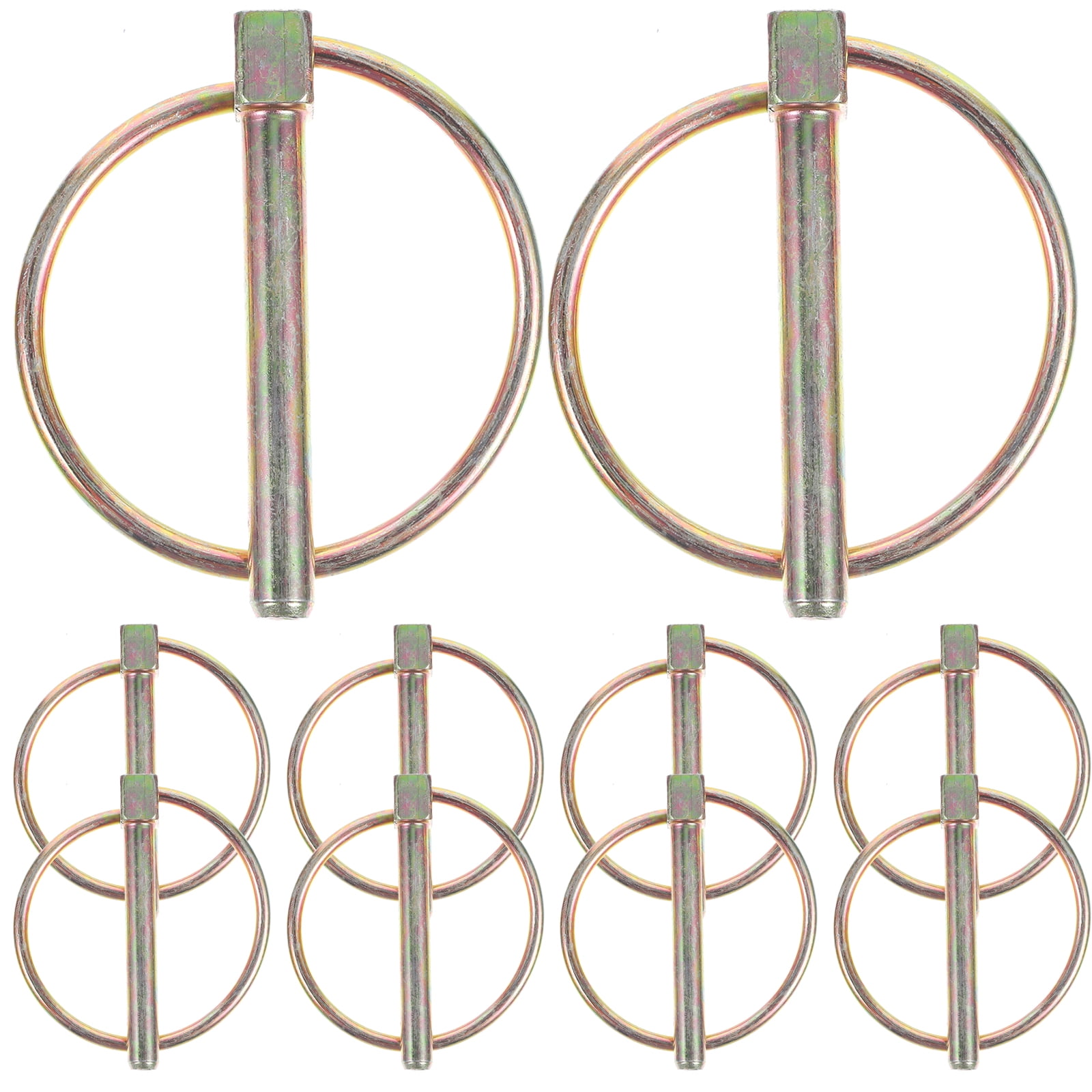 said 10Pcs Heavy Duty Lynch Pin with Rings Iron Lynch Pin Trailers