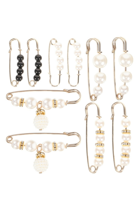 said 10Pcs Waist Pants Pins Brooch Pin Shawl Clips Pants Dress Waist Pin Collar Safety Pin