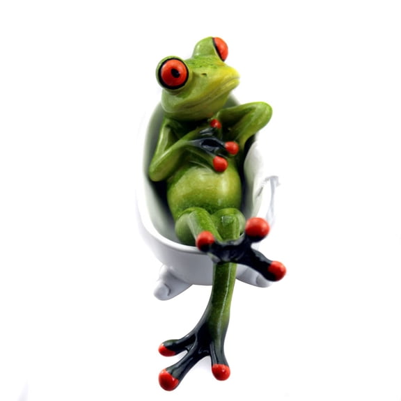 said 1pc Resin Adornment Amphibian Animal Ornament Desktop Decoration for Home Restaurant Shop