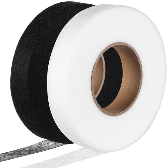 said 2 Rolls Hem Tapes Iron On Hemming Tape Fabric Fusing Tape Curtain Hemming Tape No Sew Fabric Tape