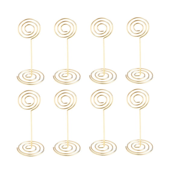 24pcs Round Photo Holder Stands with Paper Menu Clips for Wedding Party Table Number Display Decor, Colorful