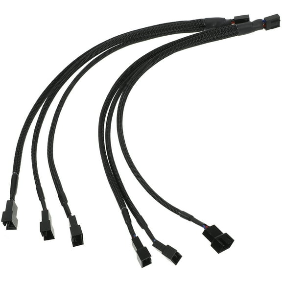 2pcs PWM Fan Splitter for Computer Cooling System with Stable Operation and Efficient Heat