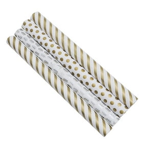 Worgeous Thickened Copper Plate Paper Wrapping Assorted Color 4Pcs 27.51x19.65x0.08in