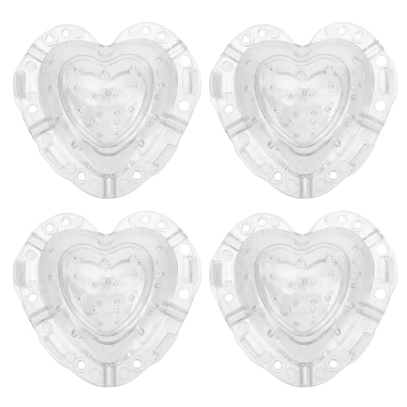 Worgeous Small Melon Mold Heart Shaped Melon Molds Transparent PP 4Pcs