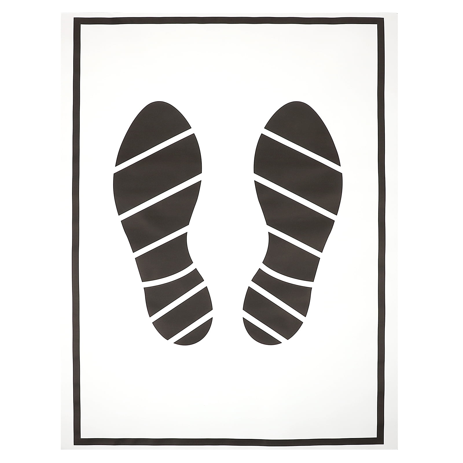 Veemoon 50 Pcs Disposable Paper Foot Mats - Anti-Mud & Snow Car Floor Mats, 50x38cm, Black & White