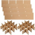 said 6 pcs Cardboard Moving Box Dividers Cardboard Boxes Glass Dividers