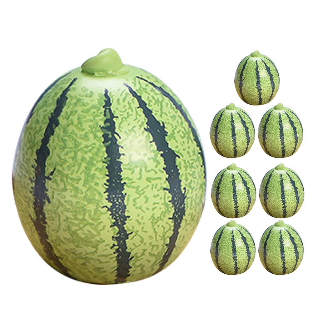 said 8pcs Mini Artificial Watermelon Models Fake Miniature Watermelons ...