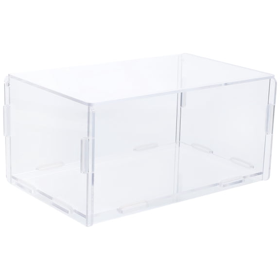 BESTYASH Transparent Acrylic Dryer Sheet Dispenser with Lid for Laundry Room Organization 8.5 x 4.5 x 4.5 inches