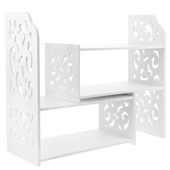 Combination Wooden Desk with Bookshelf, Office Shelves, Student Dormitory Bookcase for Home and Study Room