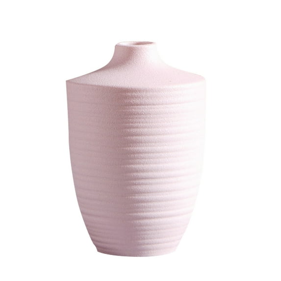 OUNONA Ceramic Vase for Flower Arrangement and Home Decor with Stable Flat Bottom, 4.5 Inch Size