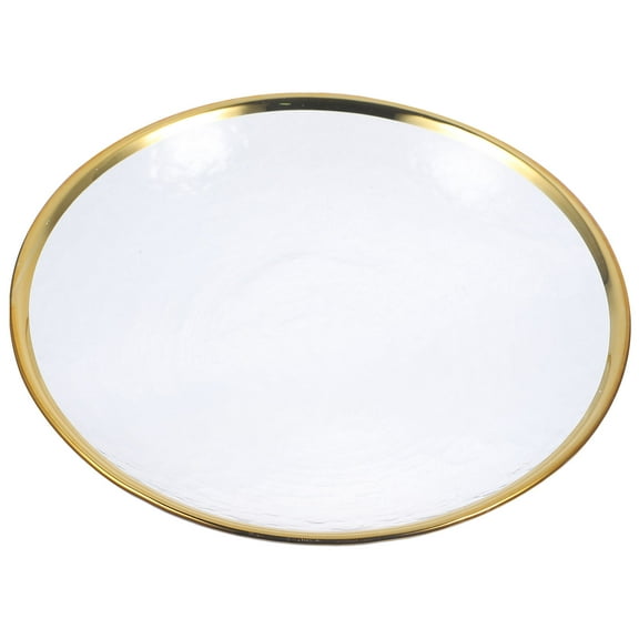 BESTYASH White Glass Serving Plate with Japanese Style Elegance, Luxury Home Dining and Kitchenware Tool