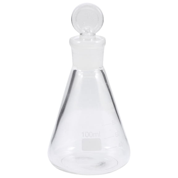 BESTYASH Bestyash Glass Flask Transparent Premium Glass for Storage Use with Clear Scale and Wide Mouth