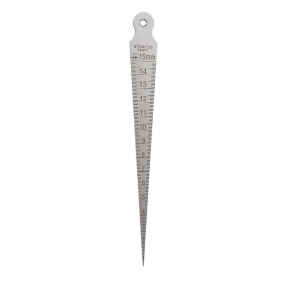 BESTYASH Pocket Size Stainless Steel Welding Gauge with Accurate Figures and Polished Finish