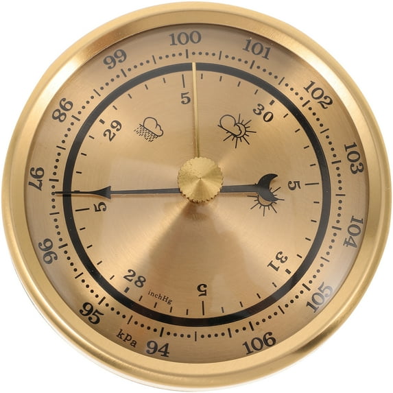 Worgeous Home Barometer Weather 1Pack Metal Portable Dial Design