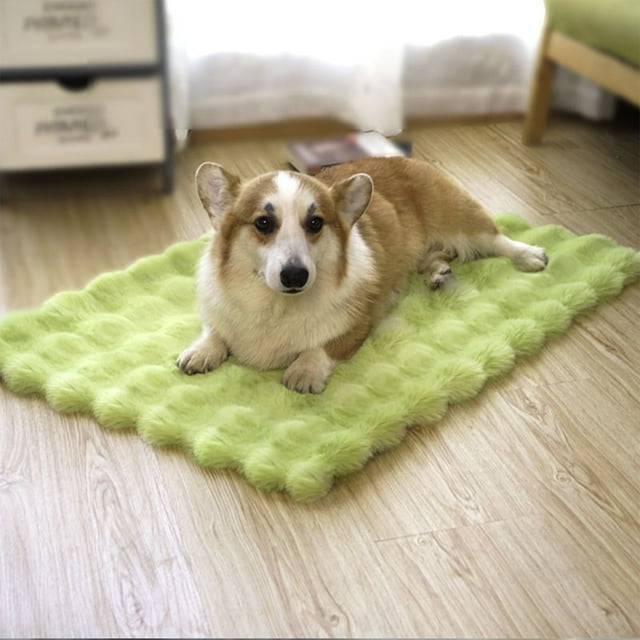 saidjrlf Fleece Plush Pet Mat,Winter Selfwarming Dog Mat,Thickened