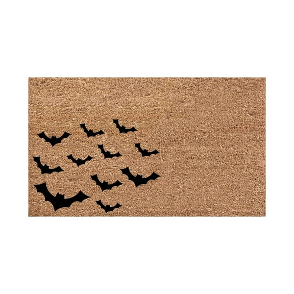 IGEED Halloween Printed Carpet Entry Door Entry Mat Non-slip Pumpkins Cat Rug Machine Washable Absorbent Bathroom Kitchen Indoor Outdoor Entryway Mat