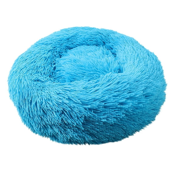 IGEED Pet Cat Round Bed Dog Cushion For Small/Medium/Large Dogs Calming Soft Sleeping Bed for Indoor Dog&Cat Comfortable Plush Kennel Christmas Pet Bed