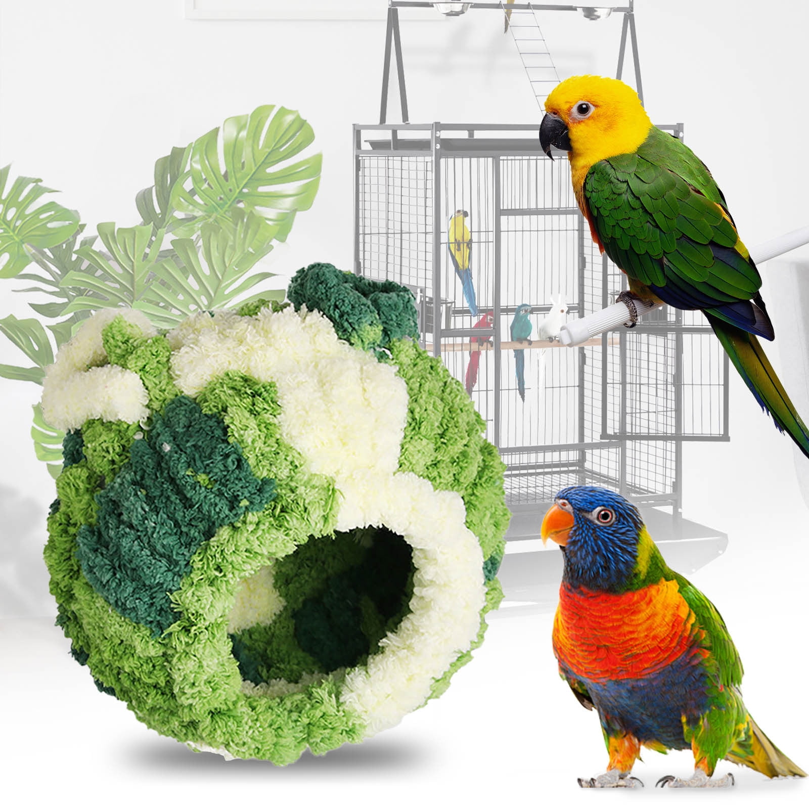 Saidjrlf Small Pet Bird Breeding Bed Flannel Winter Warm Nest Parrot saidjrlf-small-pet-bird-breeding-bed-flannel-winter-warm-nest-parrot