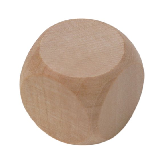 sailesiti 10PCS Blank Wooden Dice Unfinished Wood Cubes Square Blocks DIY Craft Printing