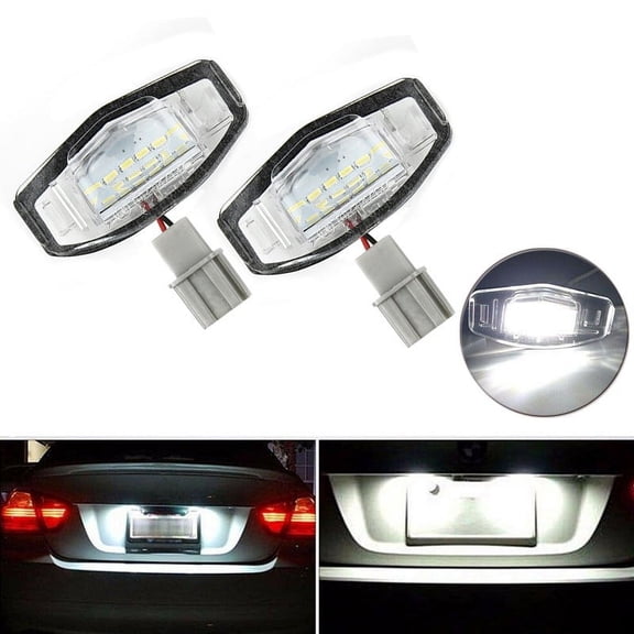 sailesiti 12V 1.8W Car LED License Plate Lights For Acura TL TSX MDX For Honda Civic For Accord For Odyssey Car Accessories