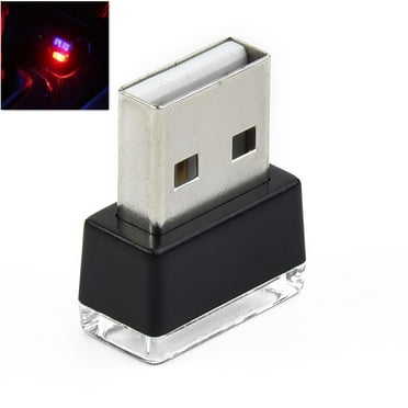 sailesiti 1Pcs USB Red LED Car Interior Lamp Neon Atmosphere Ambient Light Bulb Accessories