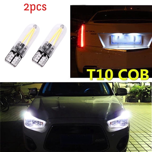 sailesiti 2pcs 3W For T10 194 168 LED Car Glass License Plate Lights White