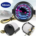 sailesiti 52mm/2" Car Turbo Boost Pressure Pointer Gauge Meter Smoked