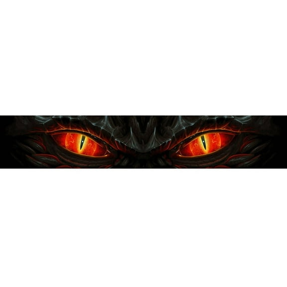 sailesiti Car Sticker Rear Windshield Sunshade Banner Decal Vinyl Dragon Eye Graphics